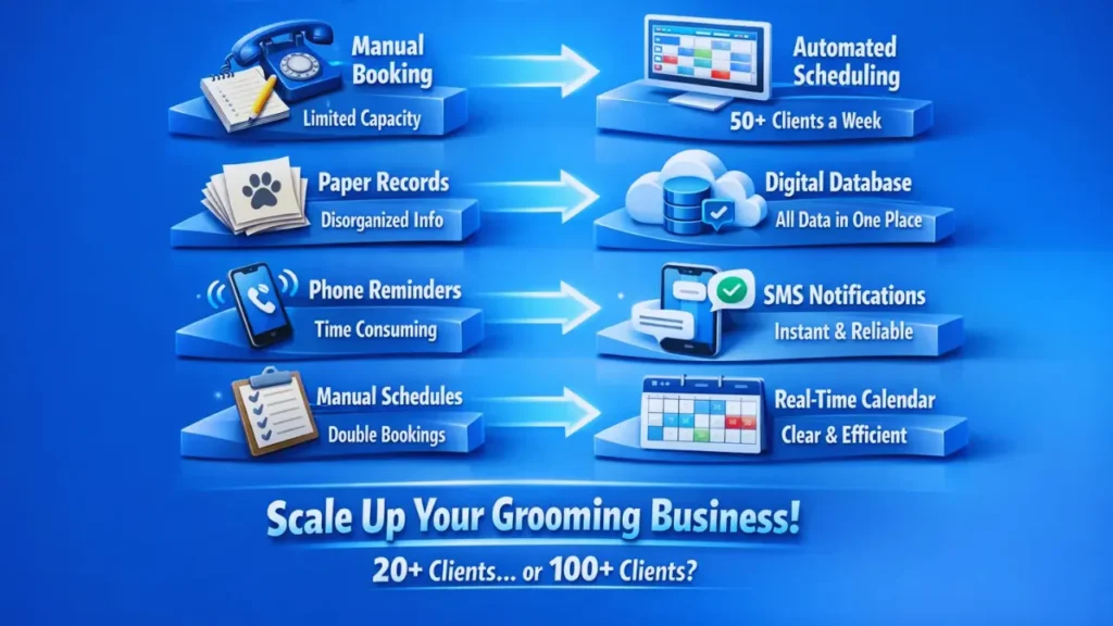 Why Grooming Businesses Outgrow Manual Systems