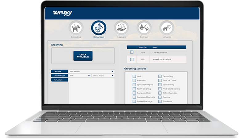 grooming reservation software