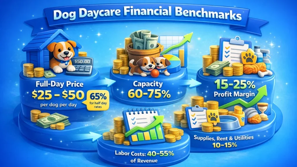 Financial Benchmarks for Dog Daycare Owners