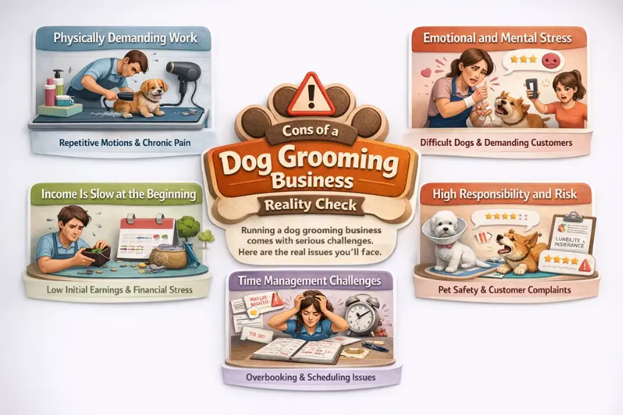 real cons of pet grooming business