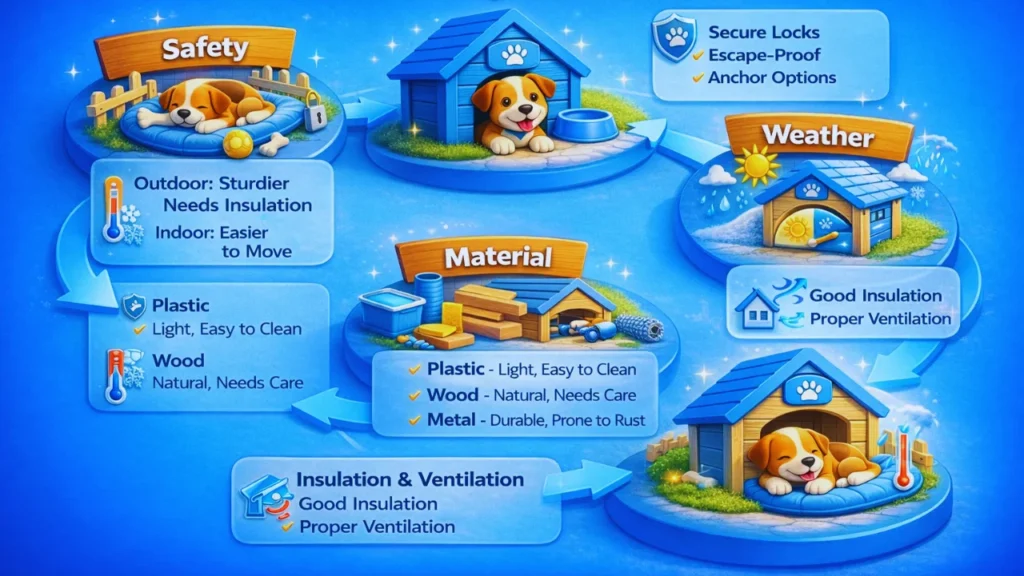 How to Choose Between Indoor and Outdoor Dog Kennel Ideas