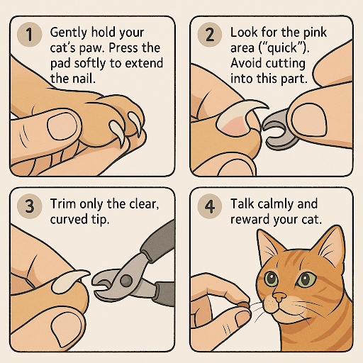 Trim a Cat's Nails Without Causing Stress