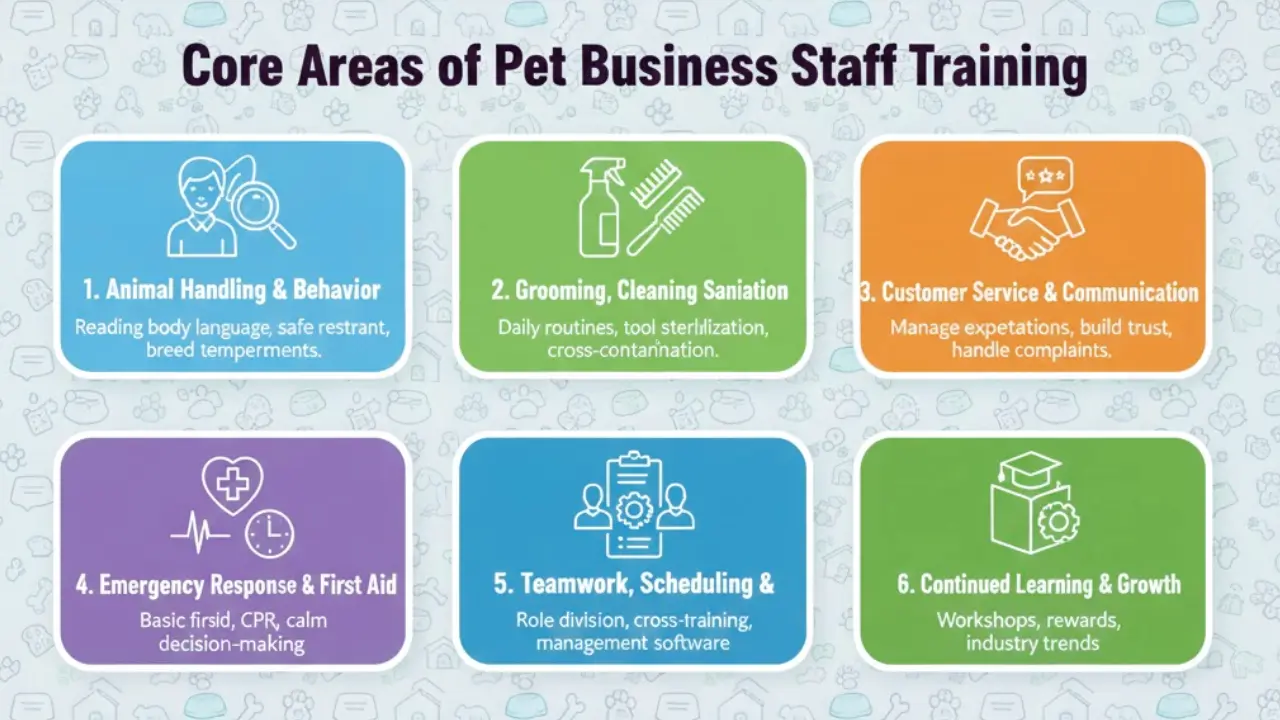 Core Areas of Pet Business Staff Training