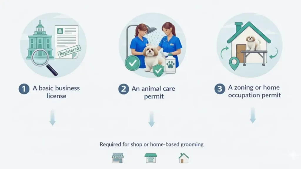Types of Licenses and Permits of Dog Grooming Business License