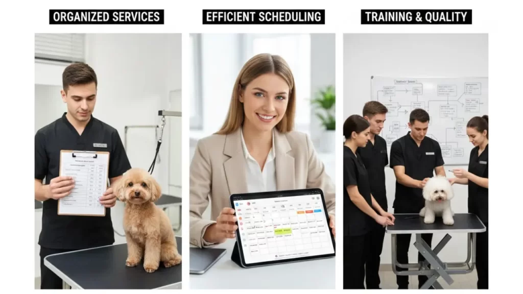 pet grooming services management