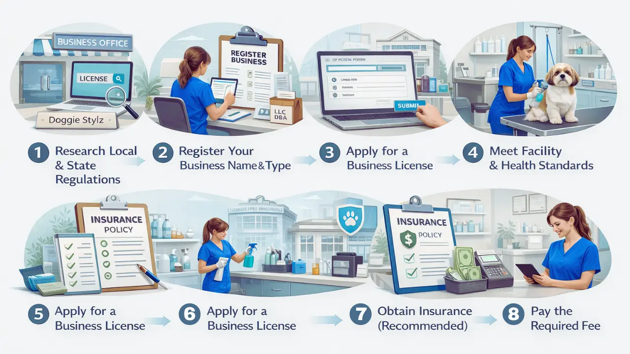 steps to Get a Dog Grooming Business License