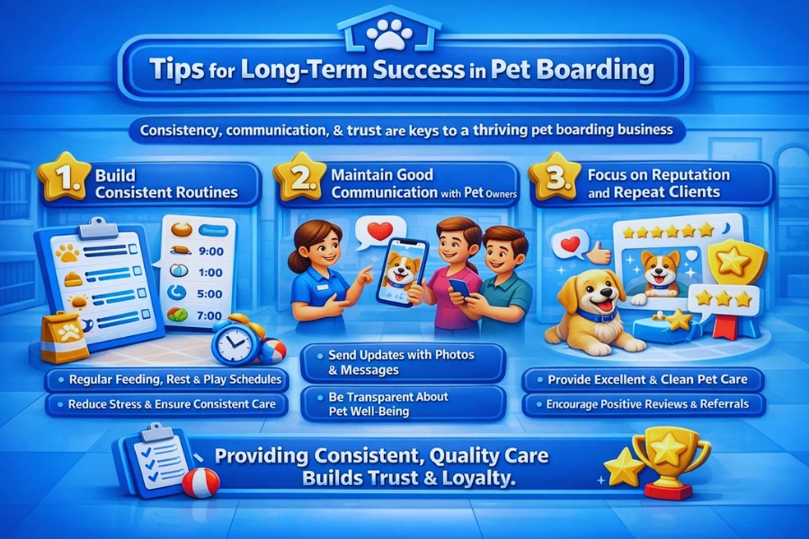Tips for Long-Term Success in Pet Boarding