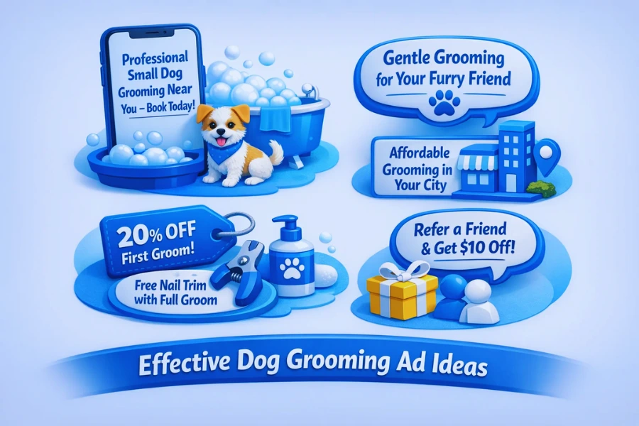 Dog Grooming Ad Examples