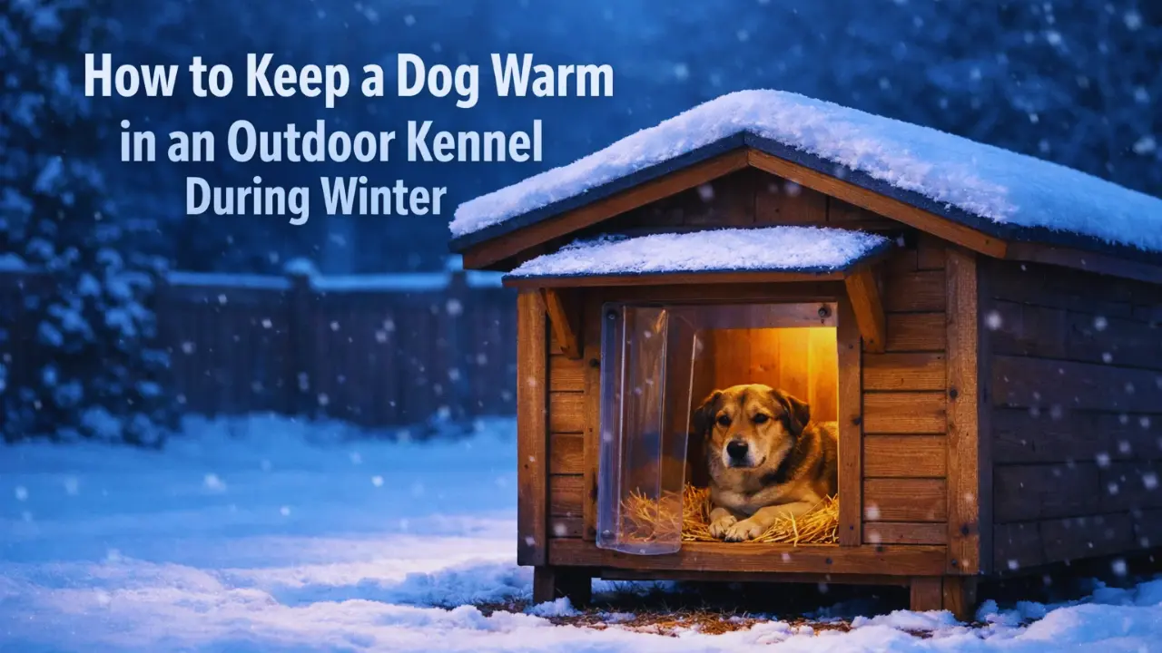 How to Keep a Dog Warm in an Outdoor Kennel During Winter