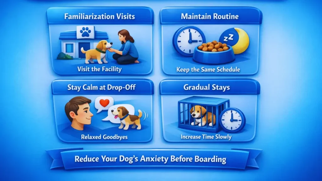 Prepare an Anxious Dog Before Boarding