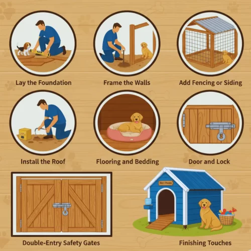 7 steps for How to Build a Kennel for a Dog